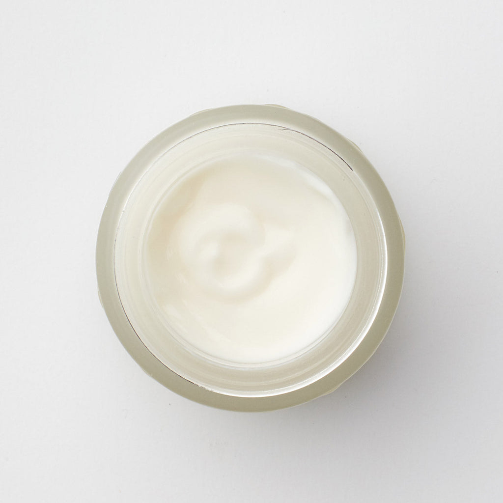 photo showcasing the texture of Carol Priest Evening Primrose & Geranium Eye Cream. Skincare